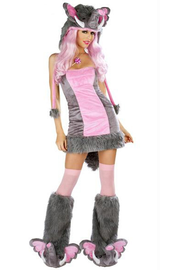 Halloween Costume Deluxe Sexy Pink Elephant Costume - Click Image to Close